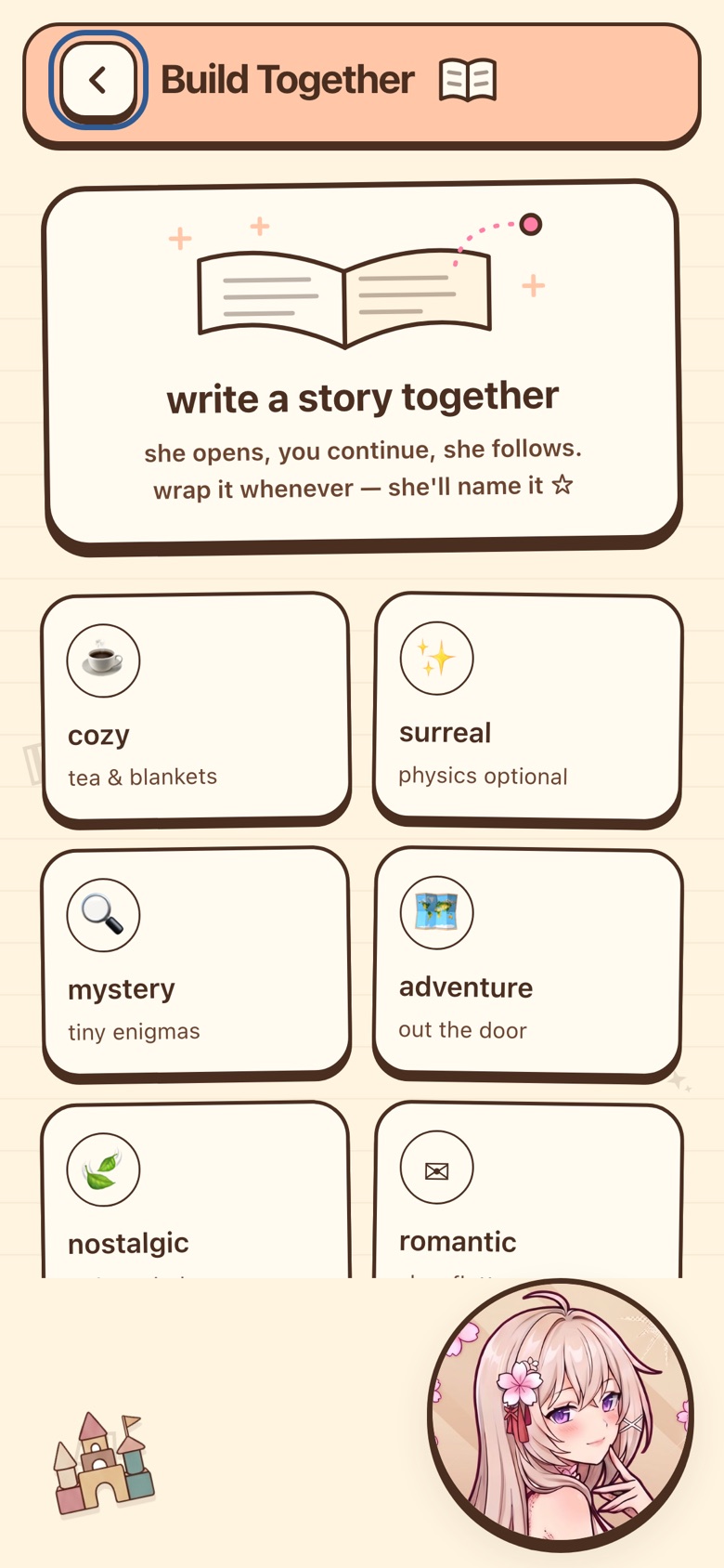 Build Together in the NariYume web app