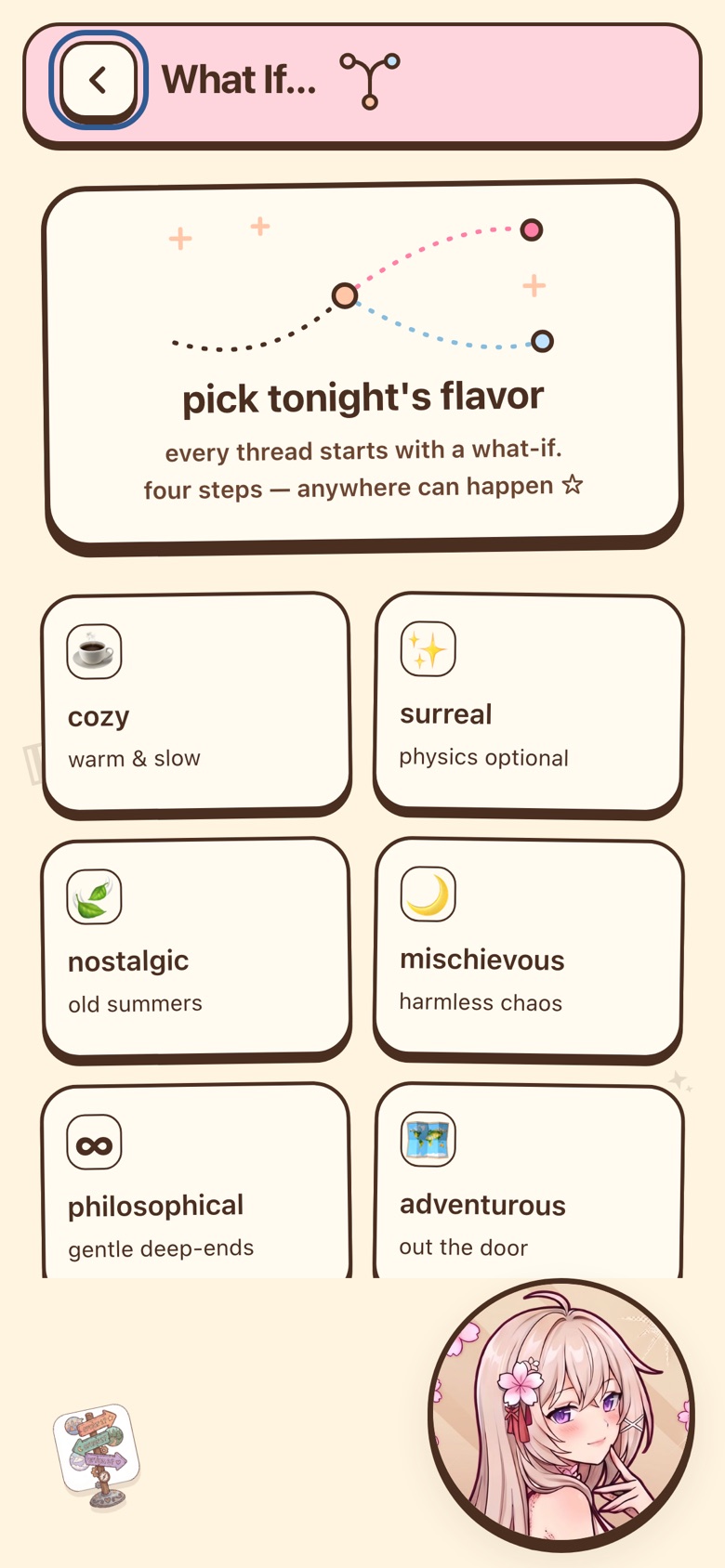 What If… in the NariYume web app
